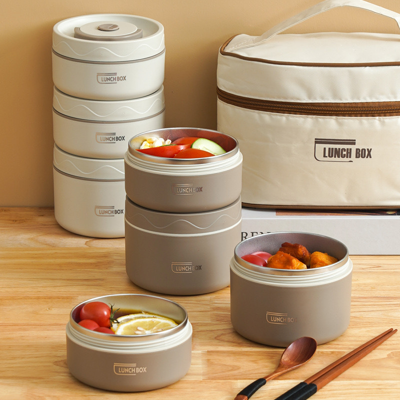 Thermos stainless steel, handheld portable lunch box for students, stainless steel AISI 304