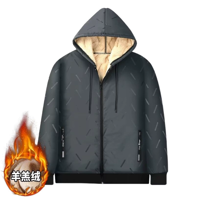 Зимняя куртка из овечьей шерсти, мужской и женский костюм, куртка с капюшоном и хлопковой подкладкой, мужская флисовая подкладка, куртка больших размеров с хлопковой подкладкой, пуховик