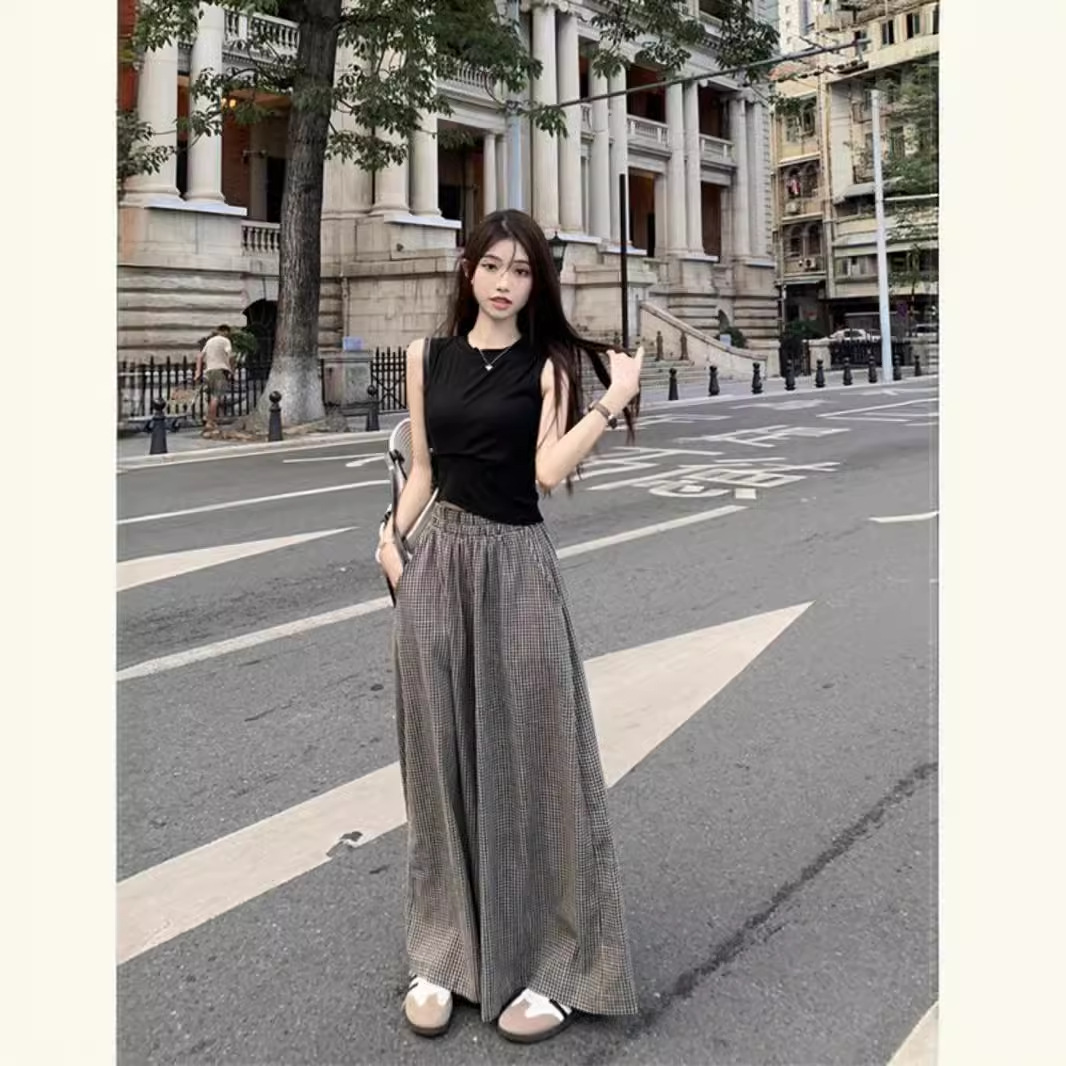 夏季女装微胖酷搭配一整套时尚洋气减龄显瘦遮肉小众不撞款两件套