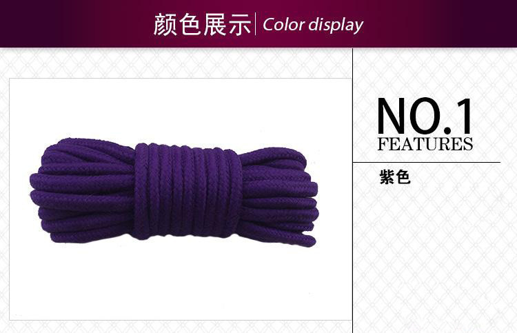 10m Cotton-Linen Rope with Nipple Clamps and Bells for Couples Intimacy — detail image 16