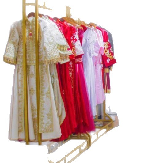 Modelo de exhibición de alta calidad tienda de vestidos de boda estante de exhibición de estudio de piso cheongsam vestido Jinxiuhe ropa colgar percha
