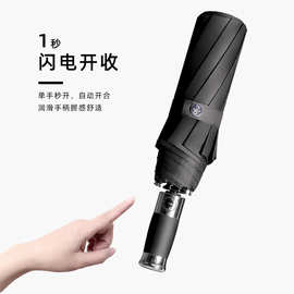 十骨全自动晴雨伞印刷logo广告伞批发雨伞印刷图案图片礼品盒