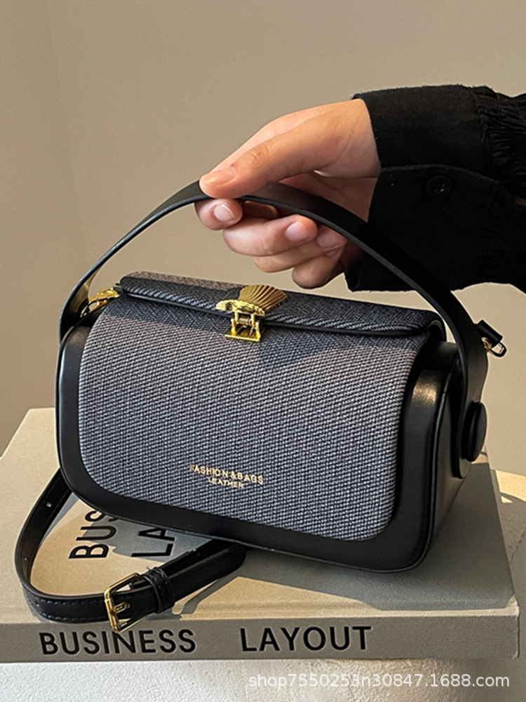 Nueva bolsa de lujo ligera, estilo nacional, estilo de alta calidad, estilo de fragancia, bolsa de hombro para mujeres, estilo universal