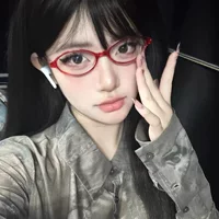 Новый стиль ретро маленькая рамка для маленького лица горячая девушка очки для студентов женского анти-синего света очки простые артефакт овальные формы