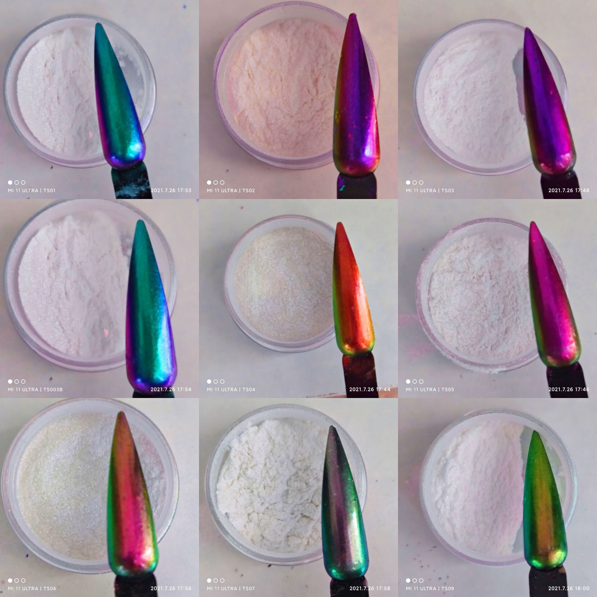 供应耐溶剂仙女粉变幻彩透明人鱼偏光粉霓虹粉品种齐全 1g