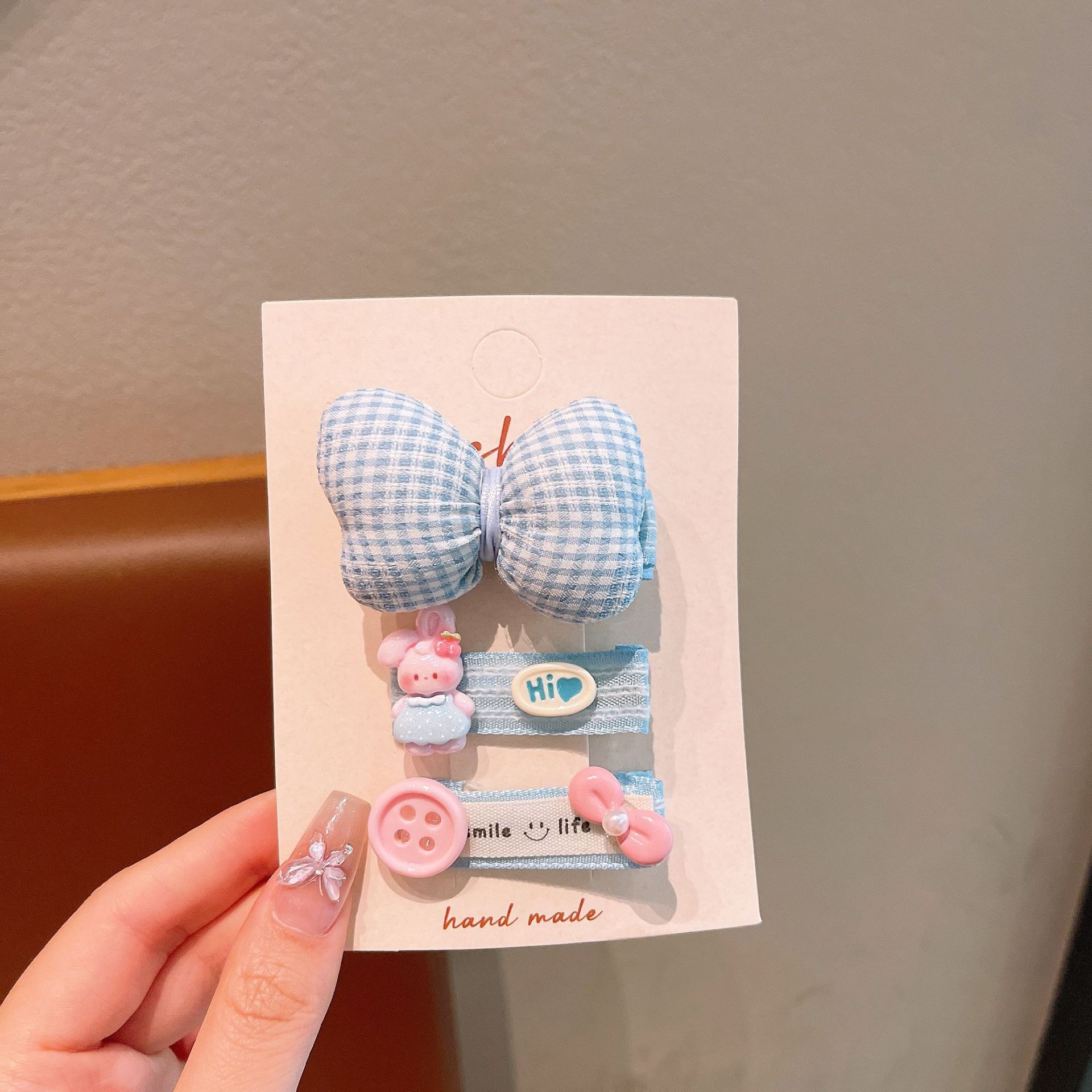 Tejido coreano cuadricado niños flores brocas para el cabello arco brocas para el cabello bebé brocas para el cabello de niñas brocas