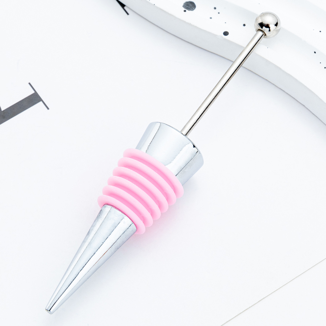 Transfronterizo DIY cuentas tapones de vino tapones de vino tapones de champán tapones de silicona tapones de aleación de vino al por mayor