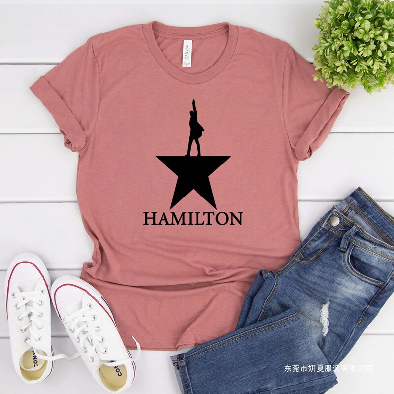 Golden Alexander Hamilton t Shirt Broadway Musical Hamilton Shirt Rising t Shirt Gift of