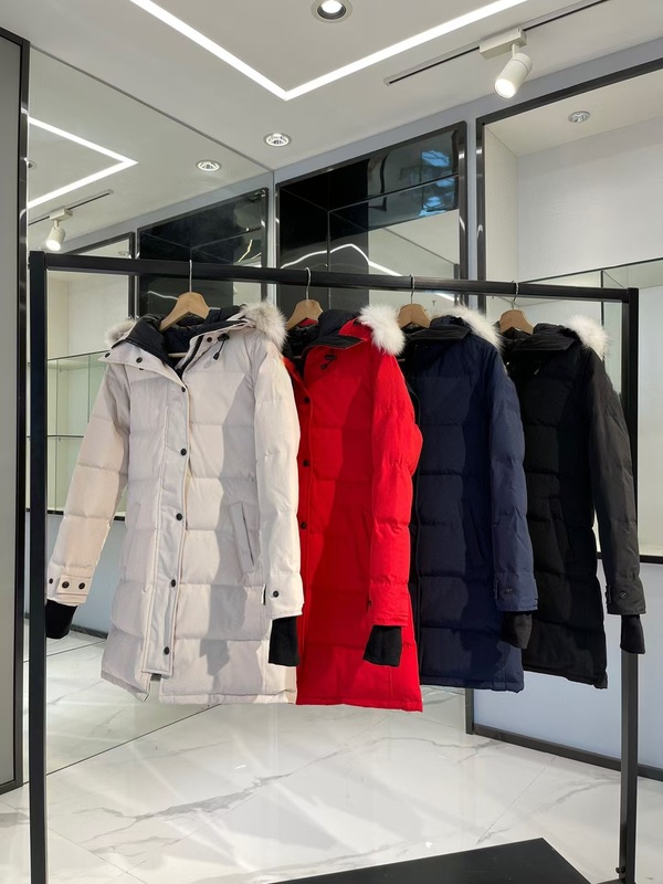 Shelburne 大鹅羽绒服15款中长款加拿大连帽大毛领3802L冬季新款|undefined