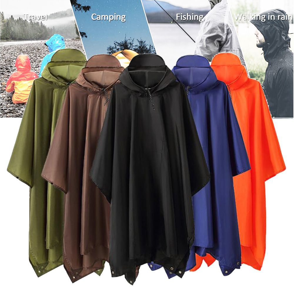 Capas portátiles multifuncionales 3 - en - 1 para adultos al aire libre montañismo chaqueta de lluvia al aire libre chaqueta de lluvia integral