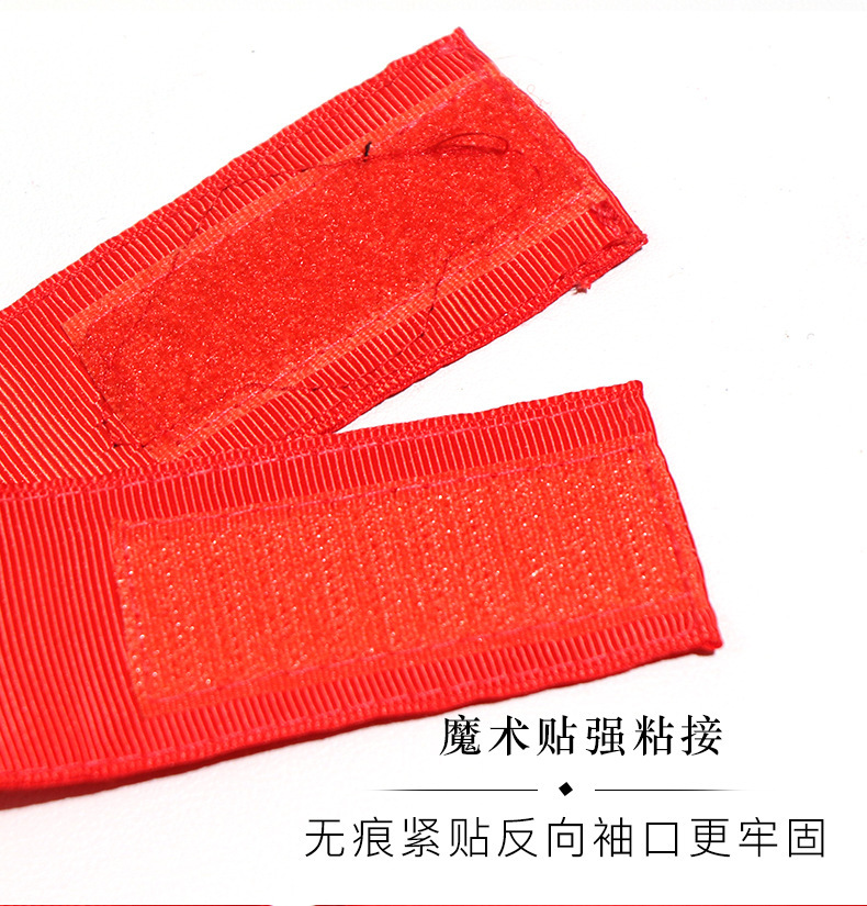 Jiuai SM Bondage Set 7-Piece Red Polyester Restraint Kit with Nipple Clamps and Mouth Toy — detail image 3