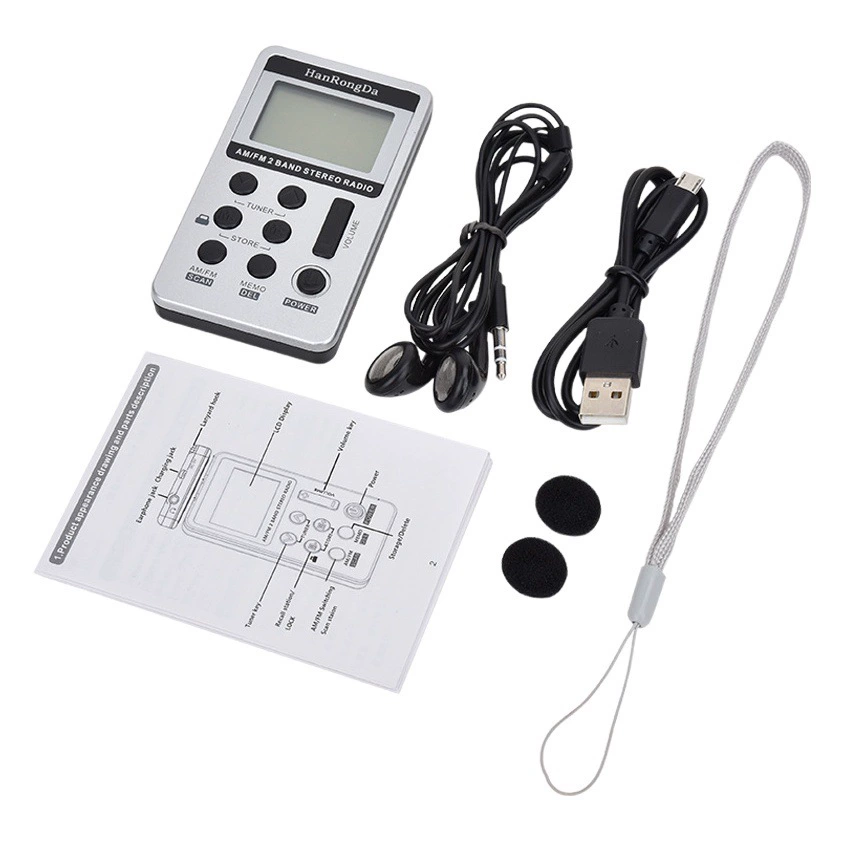 Внешняя торговля поставка am fm мини портативный цифровой дисплей старик радио Зарядка небольшой радио интерфейс USB
