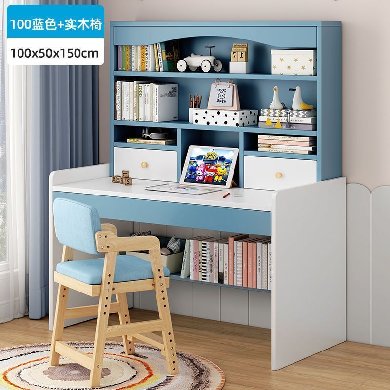 100 블루 + 원목 의자