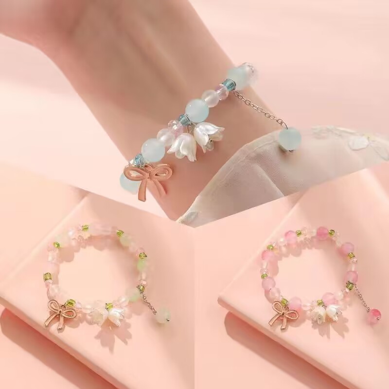 Fresh universal cute beaded bracelet