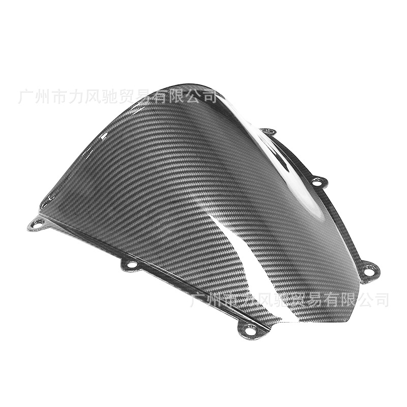 Parabrisas delantero adecuado para Honda 07-12 CBR600RR F5, parabrisas, diseño de fibra de carbono