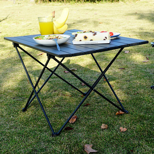 Outdoor foldable table aluminum picnic waffle table chair camping BBQ waffle table dining set