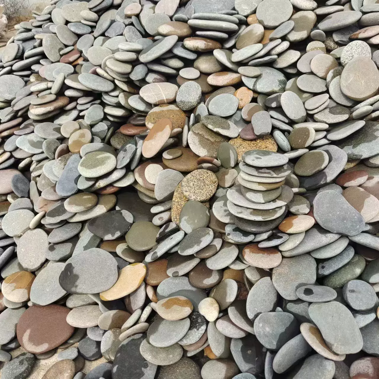 彩色彩绘石规格齐全儿童DIY手工绘画石片状鹅卵石儿童手绘石头