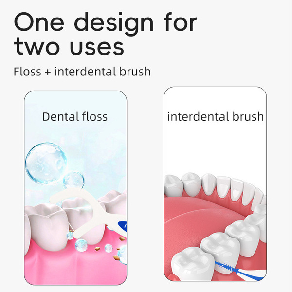 Orthodontic silicone hygienic dental floss for braces