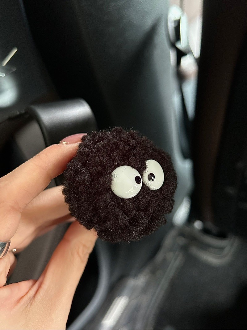 Adorable Car Seat Back Hook, Small Coal Ball Car Chair Back Hook, Cute Car Seat Multifunctional Storage, Rear Seat Organizer, In-Car Accessories for Women