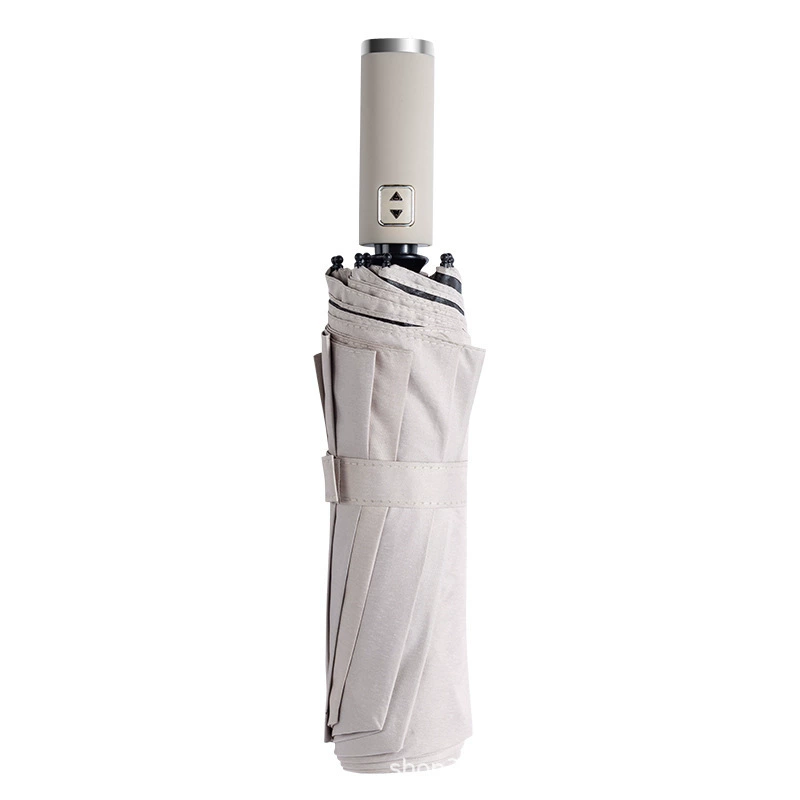 Automatic Waterproof Umbrella, 10-Rib Fully Automatic Compact Folding, Multiple Colors