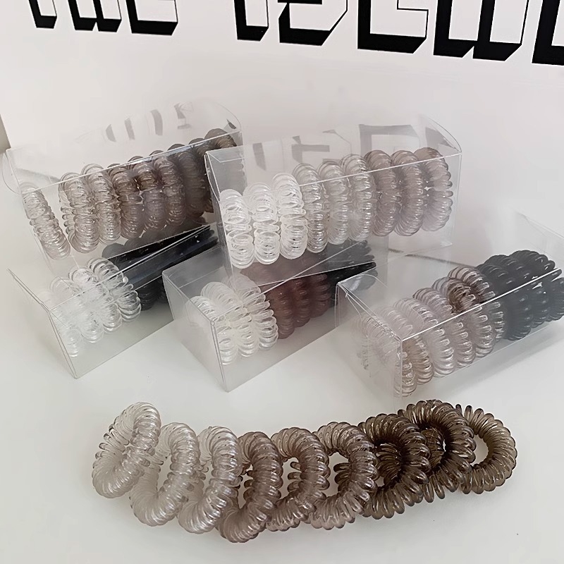 Internet celebridad alta banda de goma elástica duradera cuerda de pelo Banda de pelo de línea telefónica de gradiente de alto grado temperamento femenino no daña el pelo cuerda de pelo