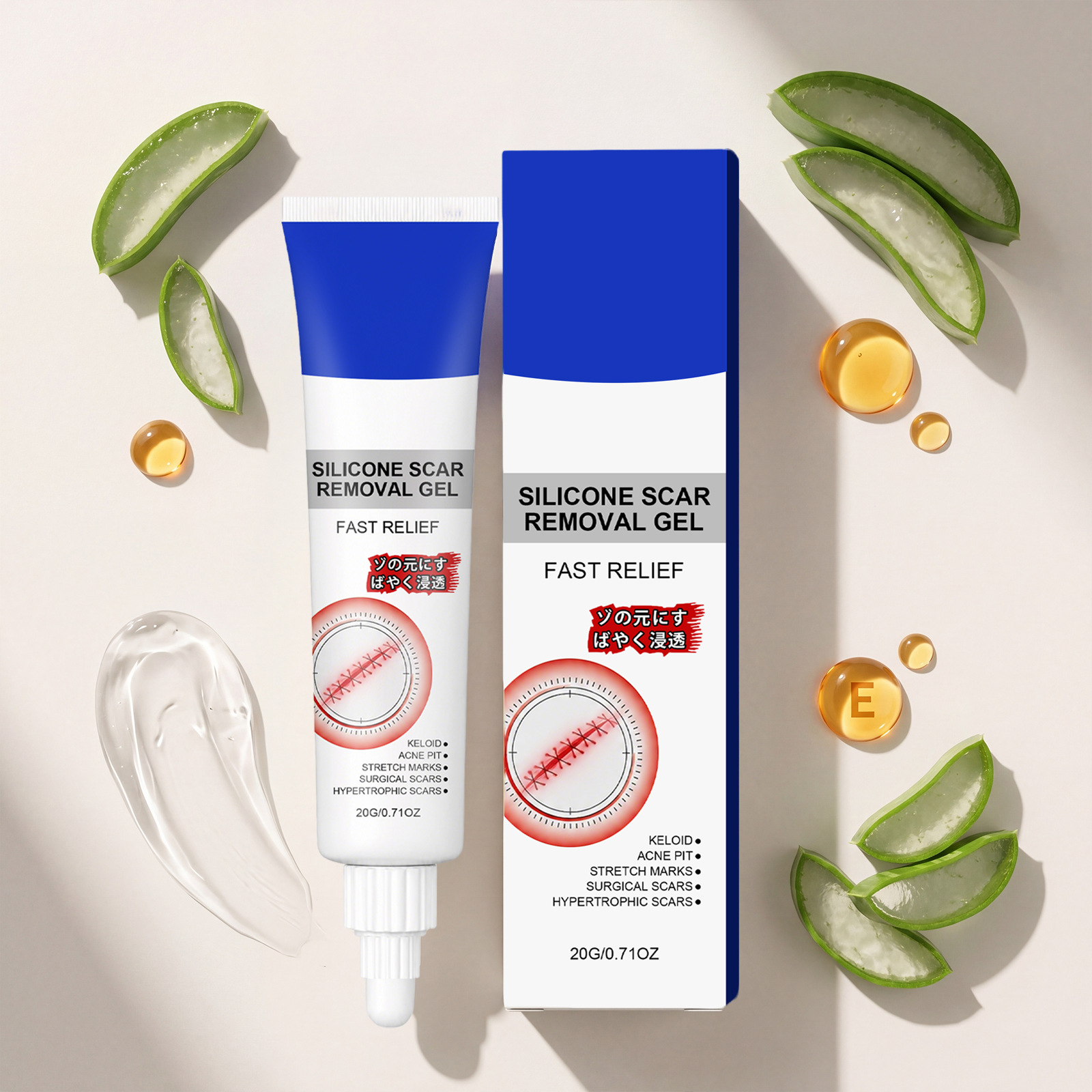 Skin Care Gel with a Refreshing Texture That Easily Absorbs and Moisturizes ​ Improve the Unevenness of the Skin Surface with the Popular Cross-Border Gel