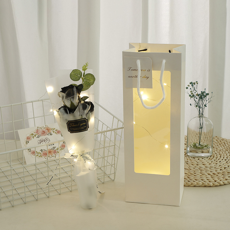 3 장미 [흑기사] 램프 창 가방