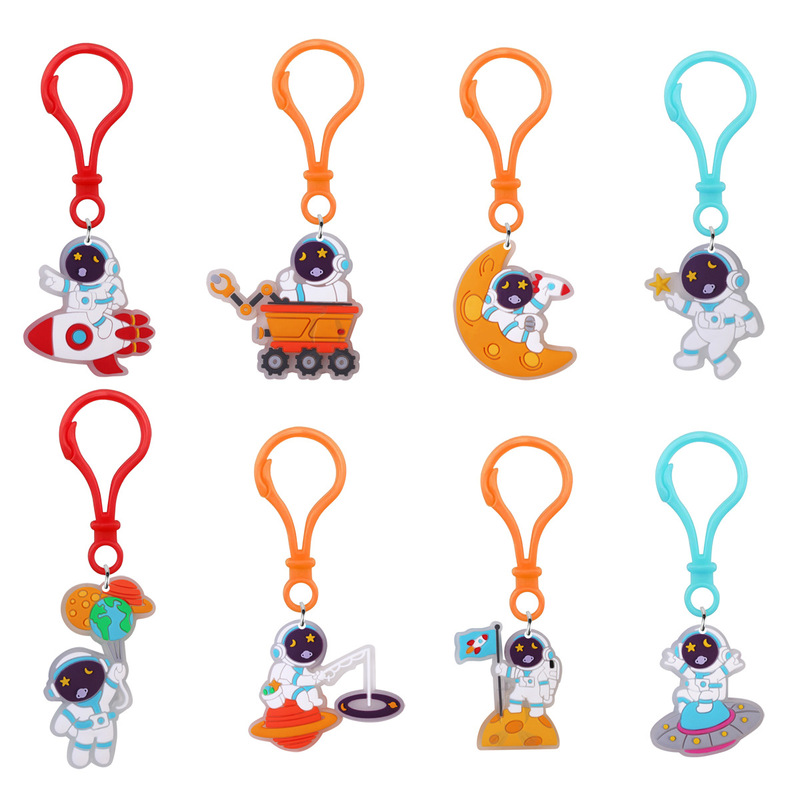 Cool Cross-Border Astronaut Pvc Keychain Creative Astronaut Earphone Bag Decoration Keychain Pendant Gift* Cool Cross-Border Astronaut Pvc Keychain Creative Astronaut Earphone Bag Decoration Keychain Pendant Gift*