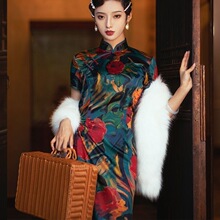 旗袍复古改良版连衣裙女夏季优雅中国风老上海2026年新款气质长款