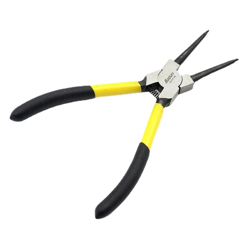 Клещи для стопорных колец из хромованадиевой стали оптом с фабрики для ремонта вала, отверстия промышленного класса, прямые/прямые, 7-дюймовые плоскогубцы для стопорных колец