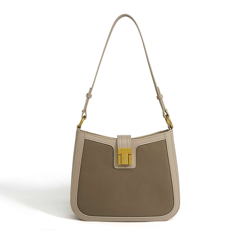 Luxury New Fashion Underarm Bag For Women, Top Grain Cowhide Crossbody Bag, French Niche Design Shoulder Bag - Thumbnail 6