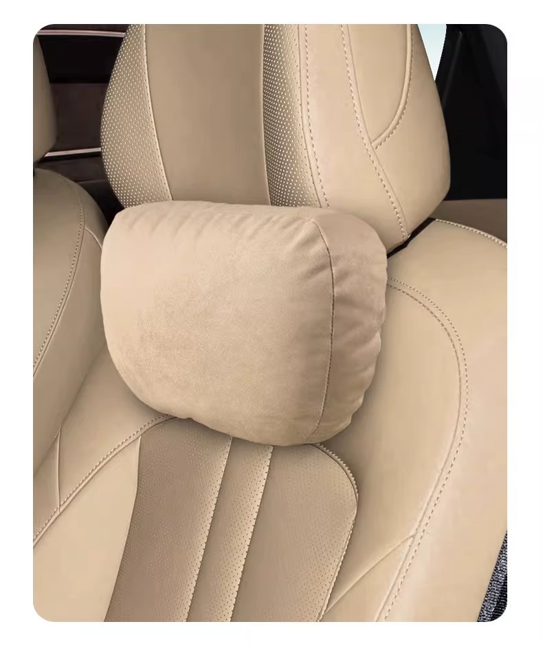 Suitable for Shangjie H5 Suede Headrest, Neck Pillow, Seat Cervical Pillow, Soft and Comfortable Car Cushion