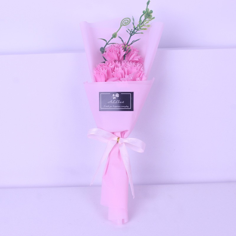 Regalo del Día del maestro 7 flores de jabón pequeño ramo de rosas artificiales Regalo de Cumpleaños Sanba Festival Día de San Valentín