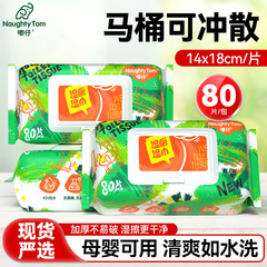 湿厕纸清洁经期用卫生湿巾女生冲马桶批发抑菌纯水湿厕巾家用清爽