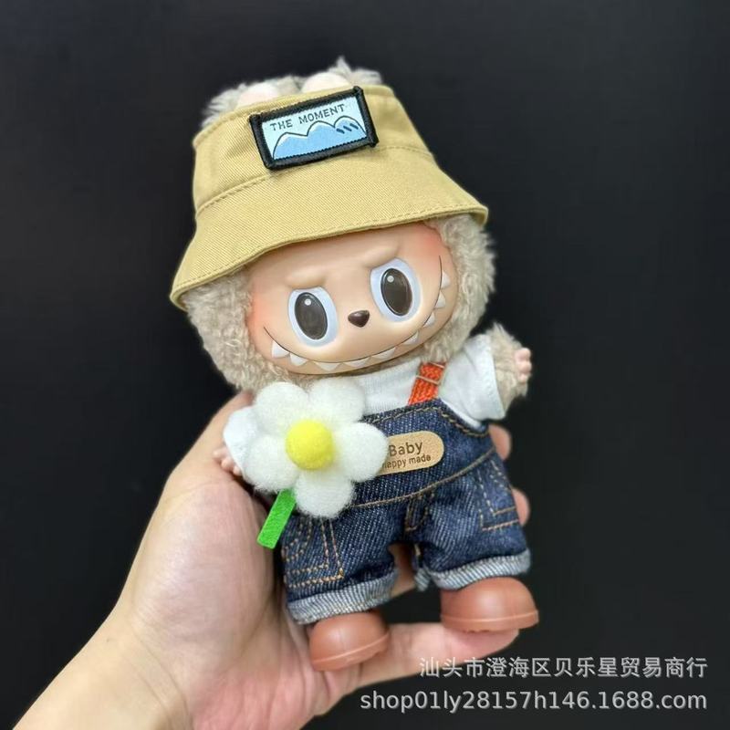 スポットラブブベビー服17cmラブブブラインドボックスペンダント第一世代と第二世代のビニールぬいぐるみ着替えセット|undefined