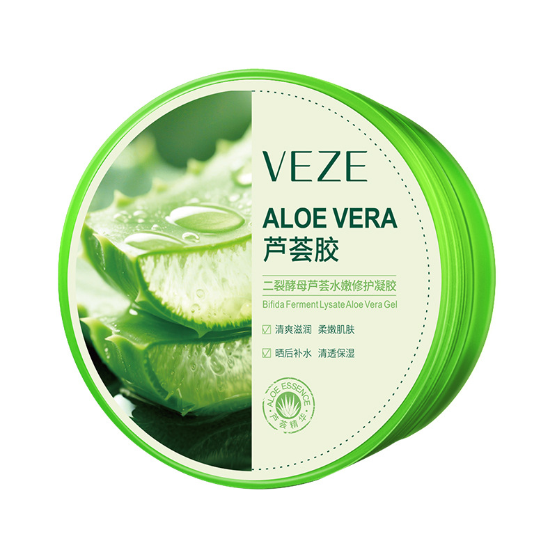 Fanzhen dividida levadura gel de aloe 300g refrescante hidratante cuidado de la piel de gran capacidad gel de aloe al por mayor image 7