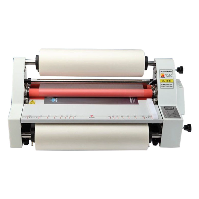 A3 небольшой ламинатор Машина для запечатывания пленки V350 электрическая двухсторонняя машина для ламинирования пленки с высококачественной пленкой предварительного покрытия 100 м