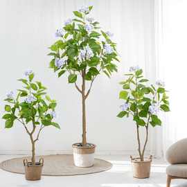 仿真绿植绣球花树假树盆栽室内客厅摆件假植物落地家居装饰高仿真