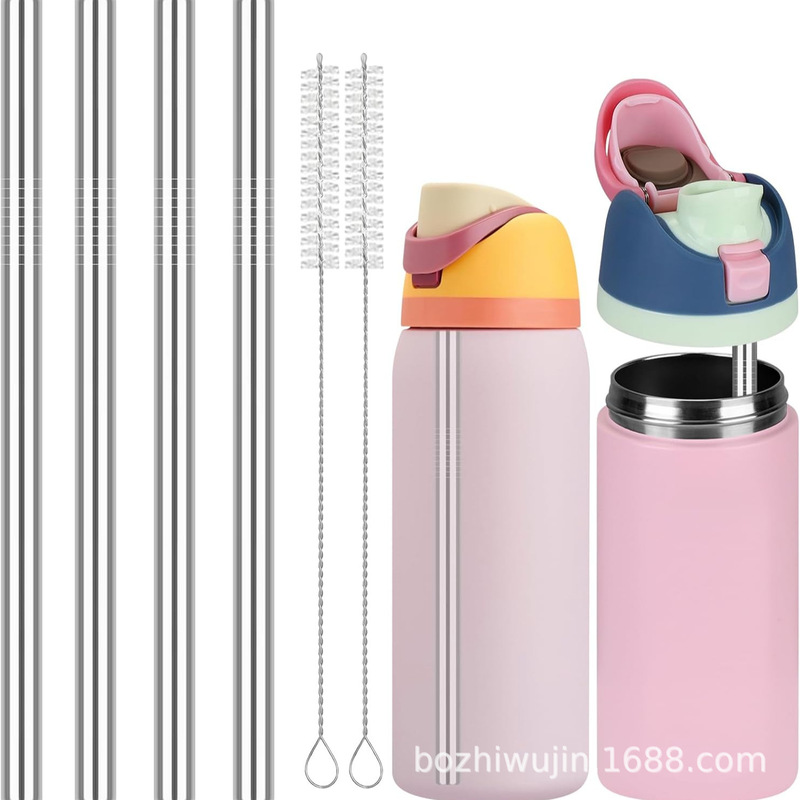 Ovala 24 Oz, 30 Oz, 32 oz Water Bottle Accessories with Metal 304 Straw Replacements Ovala 24 Oz, 30 Oz, 32 oz Water Bottle Accessories with Metal 304 Straw Replacements