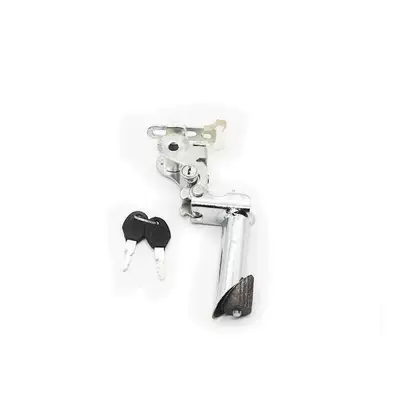 Bike Seat Post with Flip-Up Saddle: Helmet lock