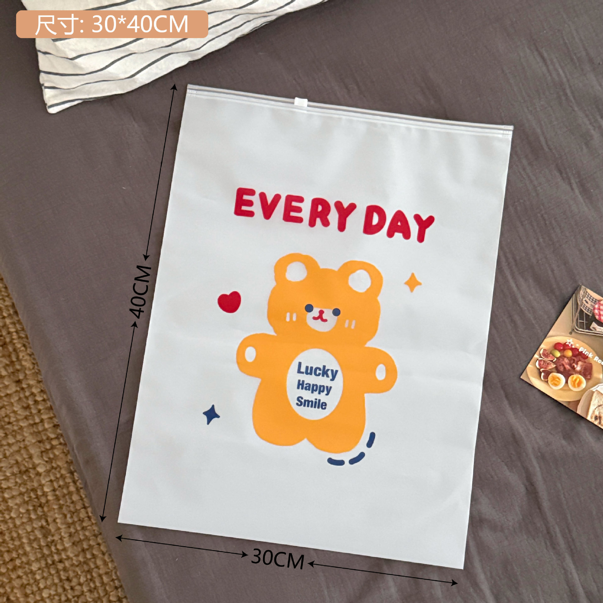 Bolsa de almacenamiento de viaje ropa sellada bolsa de ropa transparente bolsa organizadora pendiente clasificación de equipaje artículos pequeños portátil