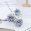 3 header chrysanthemum simulation flower ping -pong chrysanthemum 3 thorns ball chrysanthemum wedding fake flower silk flower decorative flower home decoration spot