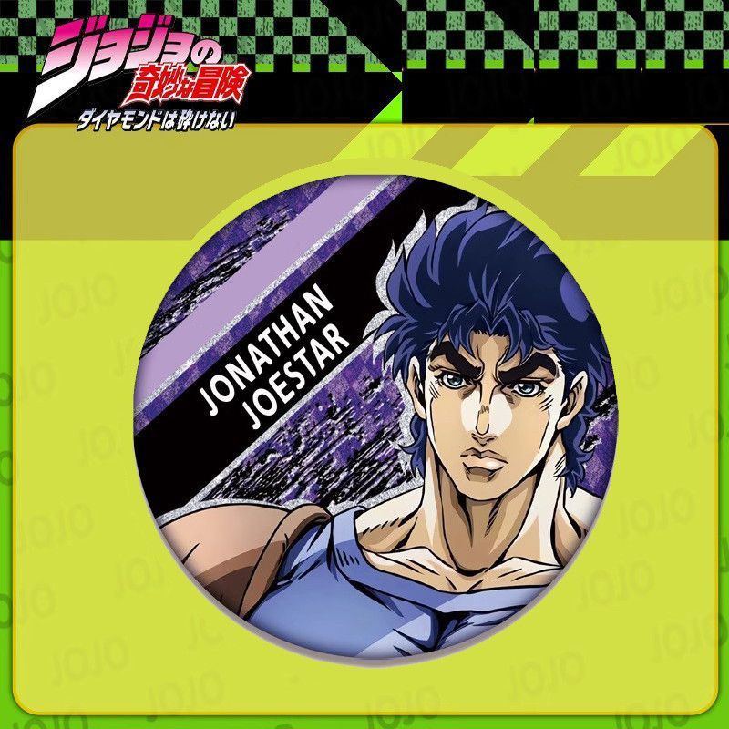 ジョジョの奇妙な冒険 アニメバッジ 空条承太郎 ジョルノ・ジョセフ ジョルノ・ジョセフ|undefined
