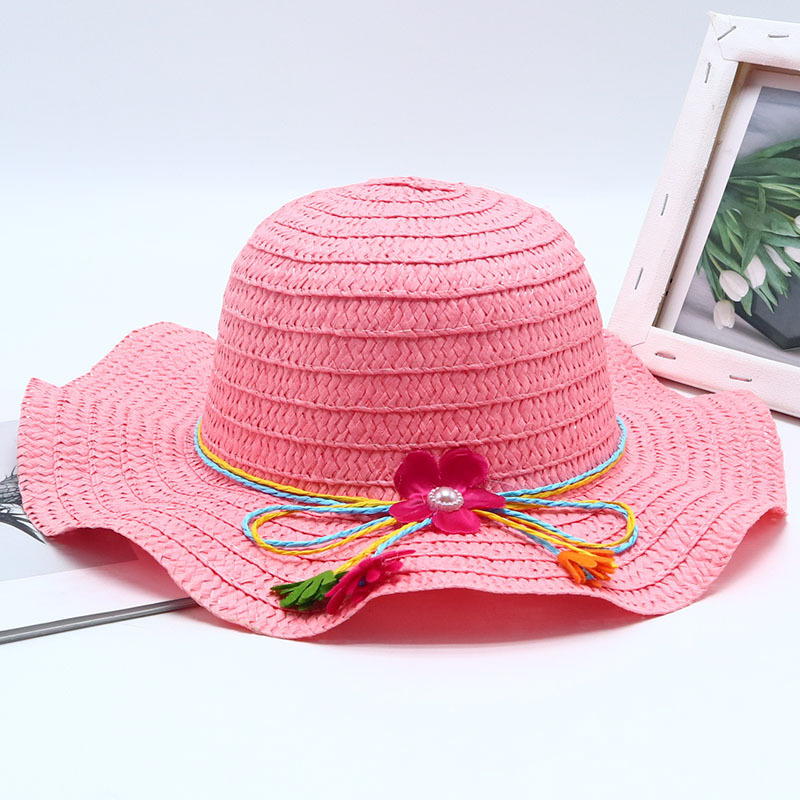 투톤 로프 펄 플라워 핑크