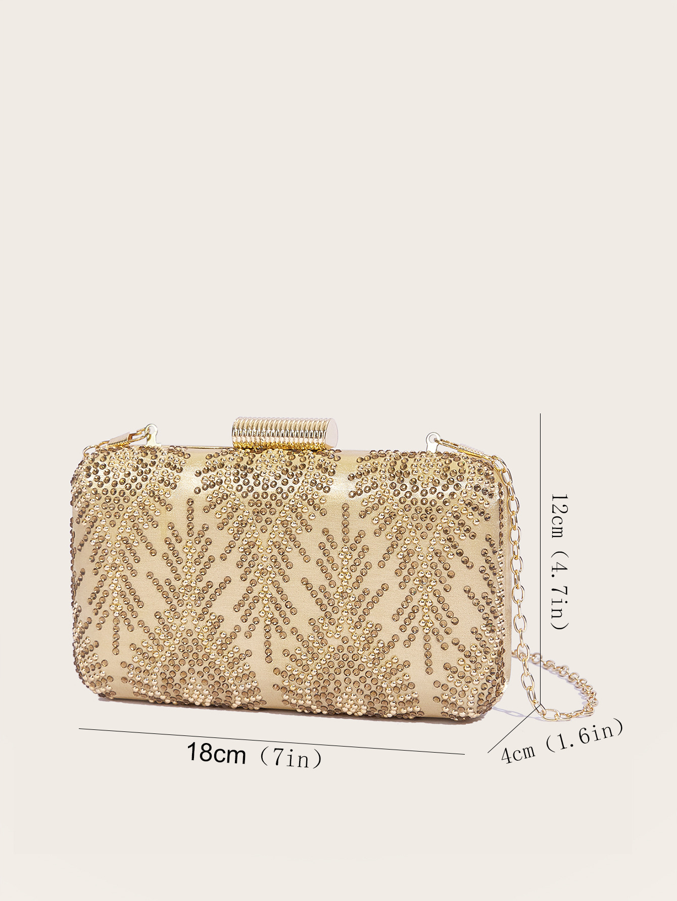 Glitzernde Damen Abendtasche Mit Strass - Elegante Clutch Tasche_voghion.com