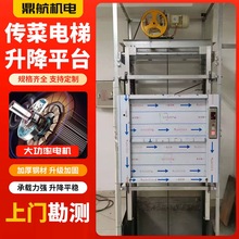 传菜机餐厅厨房送餐食梯全自动电动传菜梯升降落地式酒店传菜机