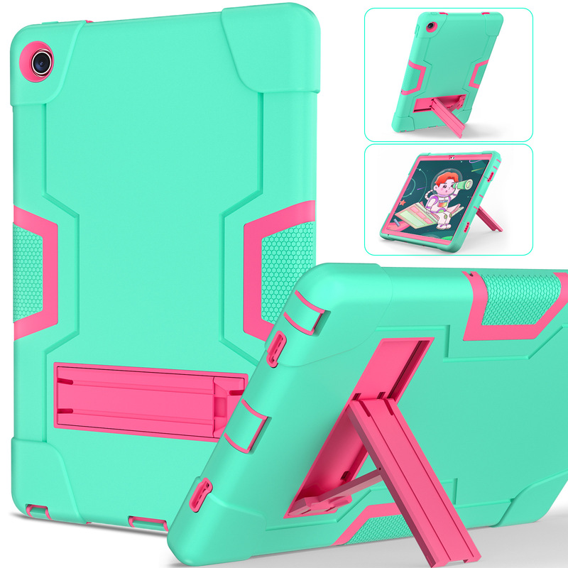 Foreign trade applicable Lenovo M10 Plus 10.6 children's drop-resistant protective cover 125F/128F horizontal and vertical bracket shell