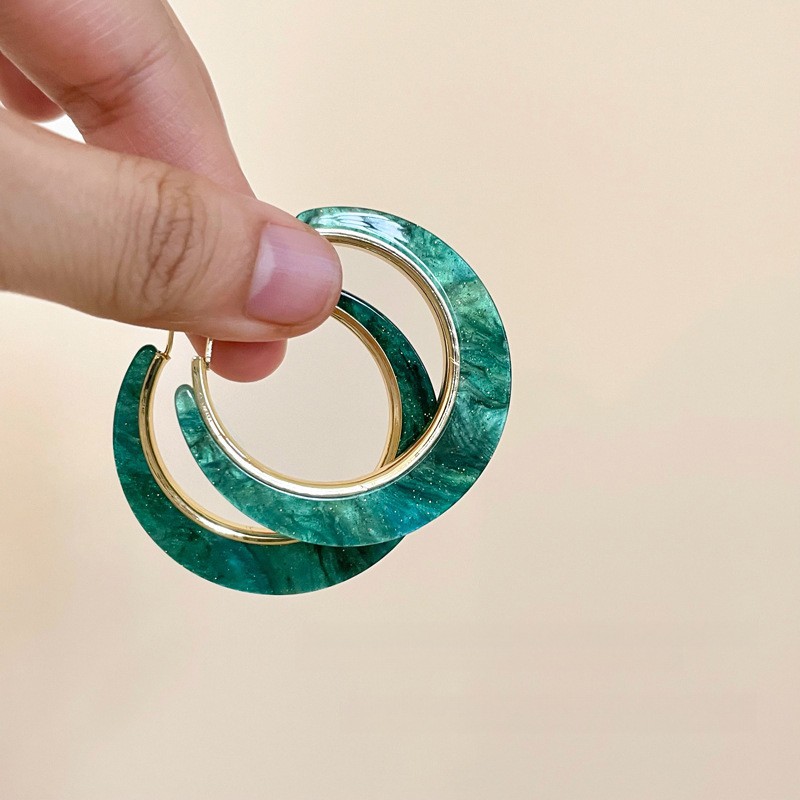 Europa y los Estados Unidos transfronterizos agujas de plata aretes de metal fríos aretes de estilo estilo universal simple aretes de diseño de nicho