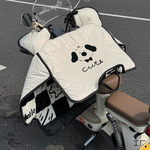 新款小羊皮防风被冬季加绒加厚防水防寒电动车挡风被全包防水防风