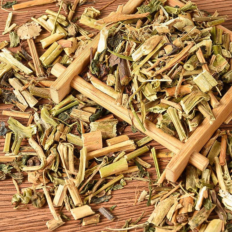 Dried Solanum Nigrum Whole Herb Long Kui 500g Bulk Chinese Herbal Material quality and texture